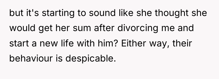 but it's starting to sound like she thought she would...