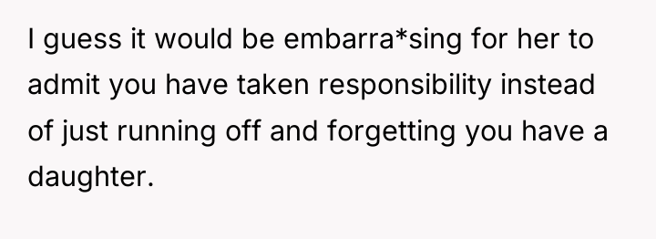 I guess it would be embarra*sing for her to admit...