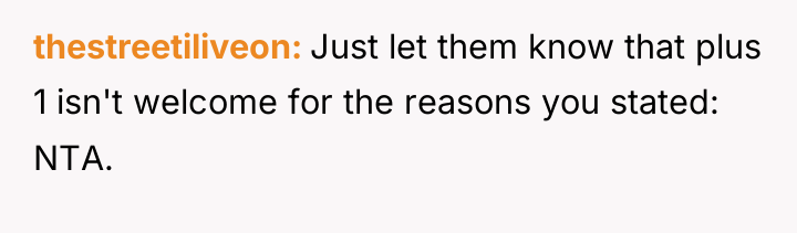 thestreetiliveon Just let them know that plus 1 isn't welcome...