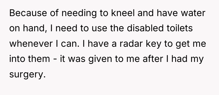 Because of needing to kneel and have water on hand,...