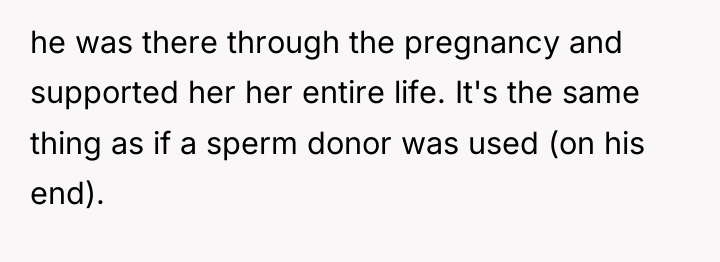 he was there through the pregnancy and supported her her...