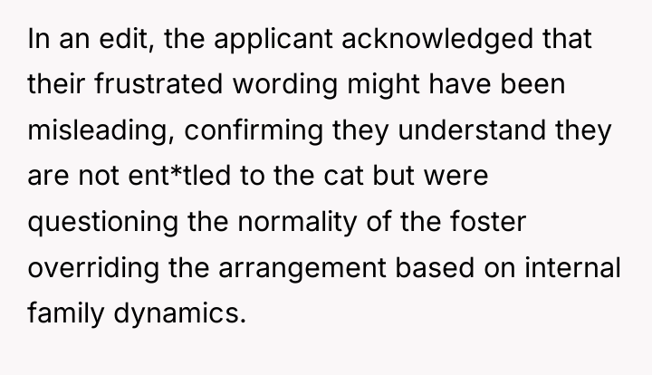 In an edit, the applicant acknowledged that their frustrated wording...