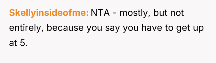 Skellyinsideofme NTA - mostly, but not entirely, because you say...