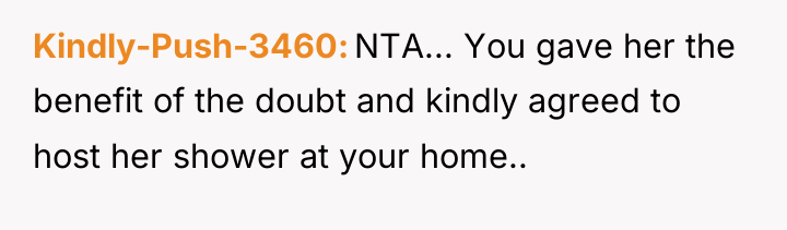 Kindly-Push-3460 NTA... You gave her the benefit of the doubt...