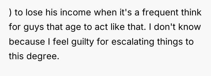 ) to lose his income when it's a frequent think...