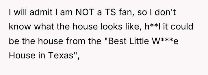I will admit I am NOT a TS fan, so...