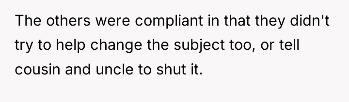 The others were compliant in that they didn't try to...