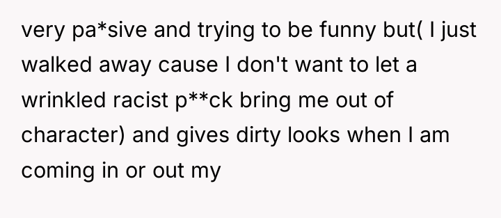 very pa*sive and trying to be funny but( I just...