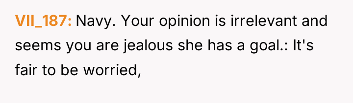 VII_187 Navy. Your opinion is irrelevant and seems you are...