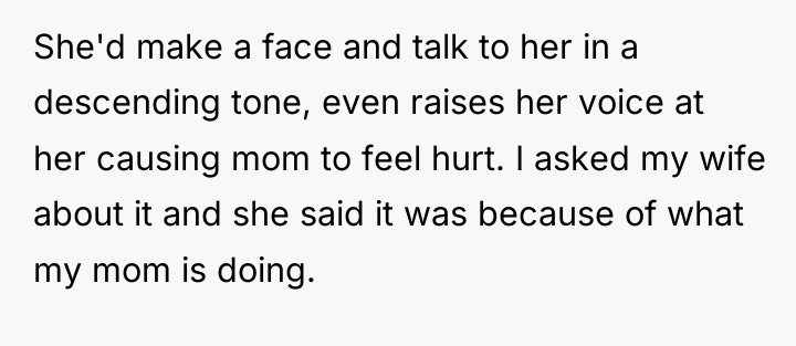 She'd make a face and talk to her in a...