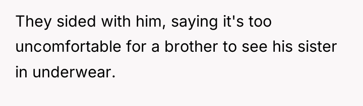 They sided with him, saying it's too uncomfortable for a...