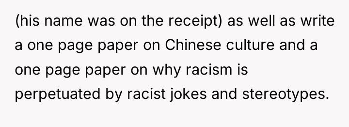 (his name was on the receipt) as well as write...