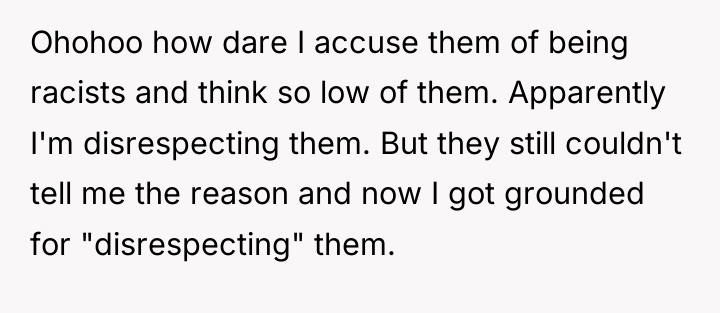 Ohohoo how dare I accuse them of being racists and...