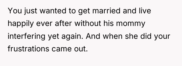 You just wanted to get married and live happily ever...