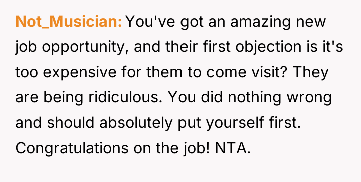 Not_Musician You've got an amazing new job opportunity, and their...