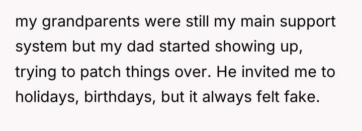 my grandparents were still my main support system but my...