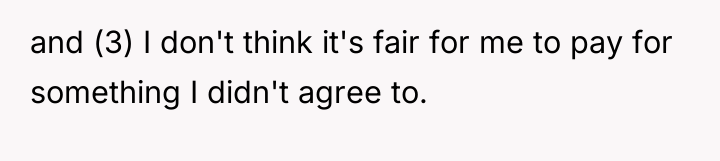 and (3) I don't think it's fair for me to...