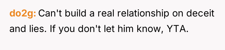 do2g Can't build a real relationship on deceit and lies....