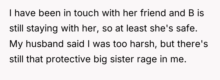 I have been in touch with her friend and B...
