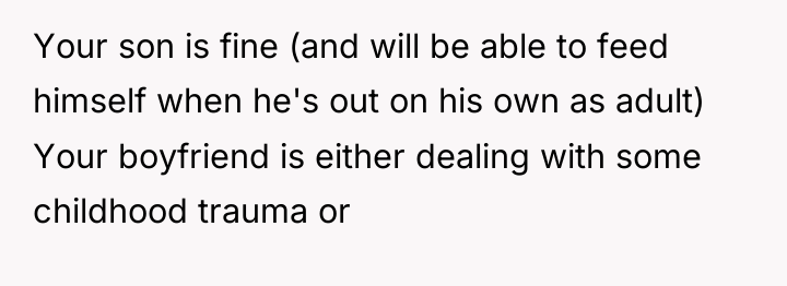 Your son is fine (and will be able to feed...