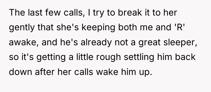 The last few calls, I try to break it to...