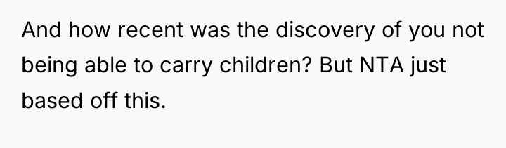 And how recent was the discovery of you not being...
