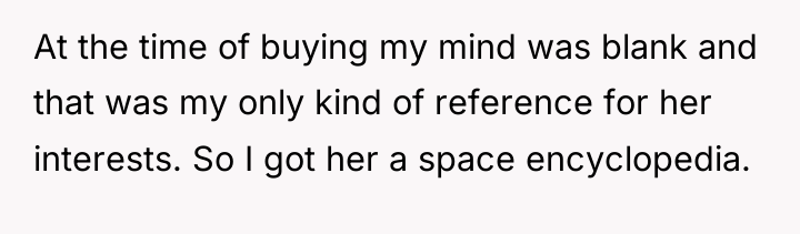 At the time of buying my mind was blank and...