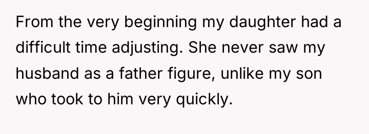 From the very beginning my daughter had a difficult time...