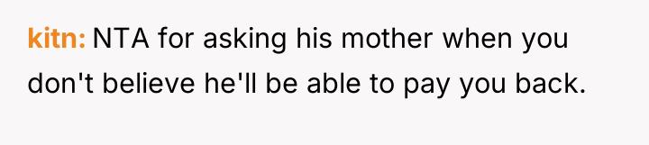 kitn NTA for asking his mother when you don't believe...