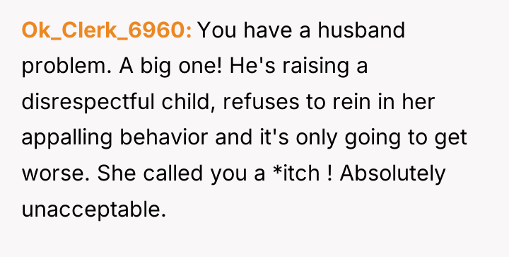 Ok_Clerk_6960 You have a husband problem. A big one! He's...