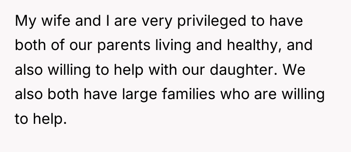My wife and I are very privileged to have both...
