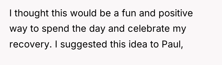 I thought this would be a fun and positive way...