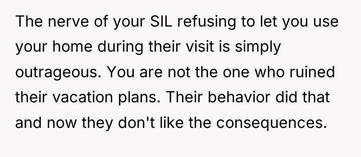 The nerve of your SIL refusing to let you use...