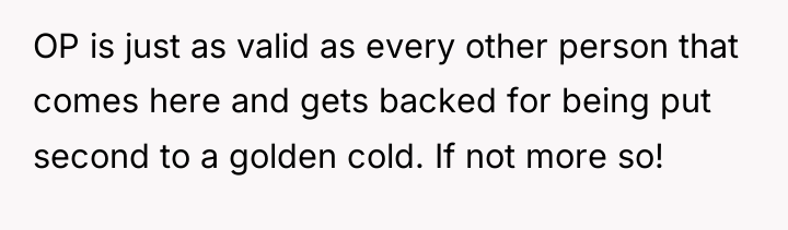 OP is just as valid as every other person that...