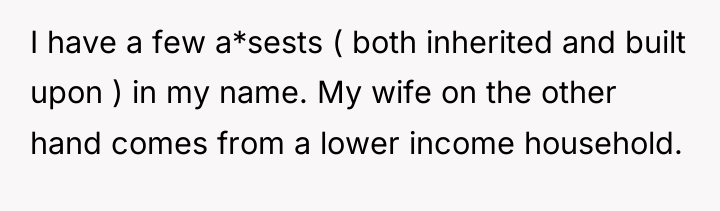 I have a few a*sests ( both inherited and built...