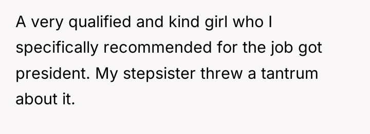 A very qualified and kind girl who I specifically recommended...