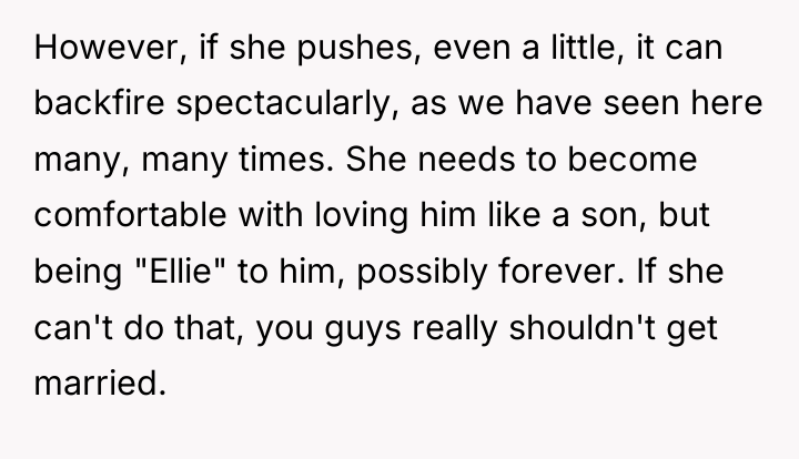 However, if she pushes, even a little, it can backfire...
