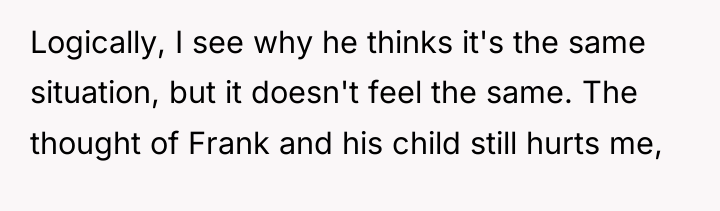 Logically, I see why he thinks it's the same situation,...