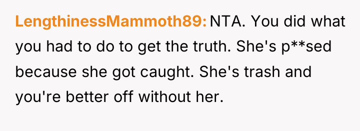 LengthinessMammoth89 NTA. You did what you had to do to...