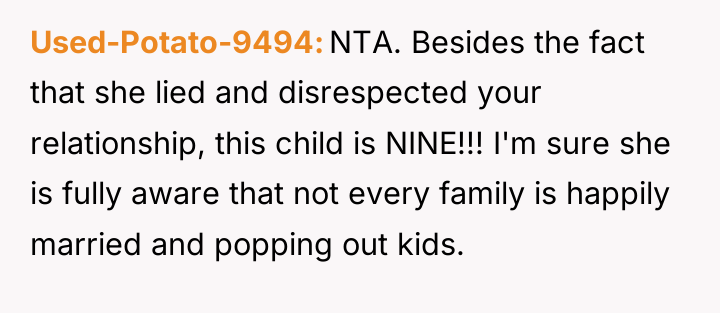Used-Potato-9494 NTA. Besides the fact that she lied and disrespected...