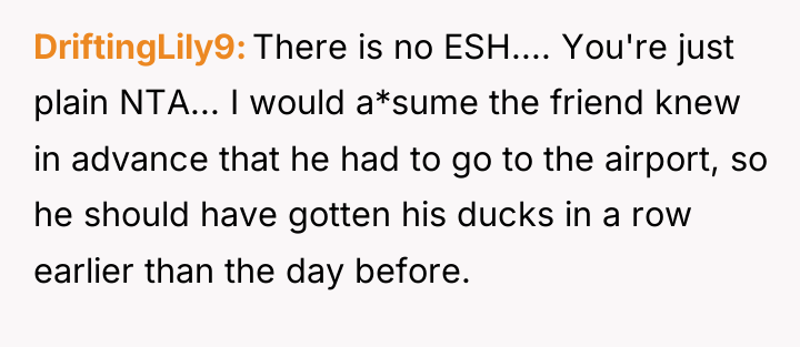 DriftingLily9 There is no ESH.... You're just plain NTA... I...