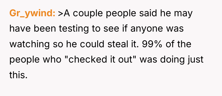 Gr_ywind >A couple people said he may have been testing...