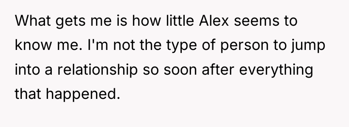 What gets me is how little Alex seems to know...