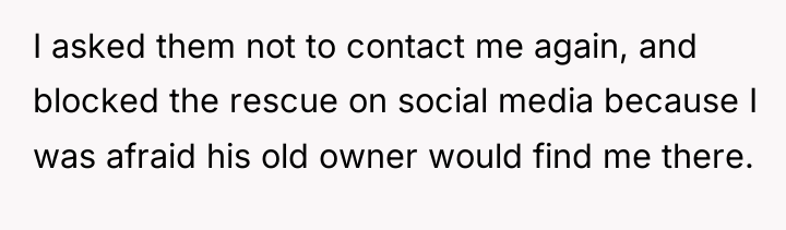 I asked them not to contact me again, and blocked...