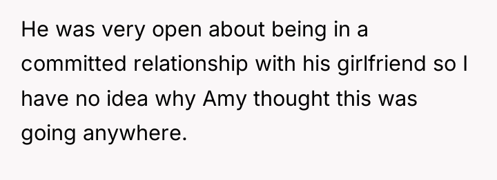 He was very open about being in a committed relationship...