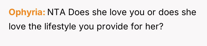 Ophyria NTA Does she love you or does she love...