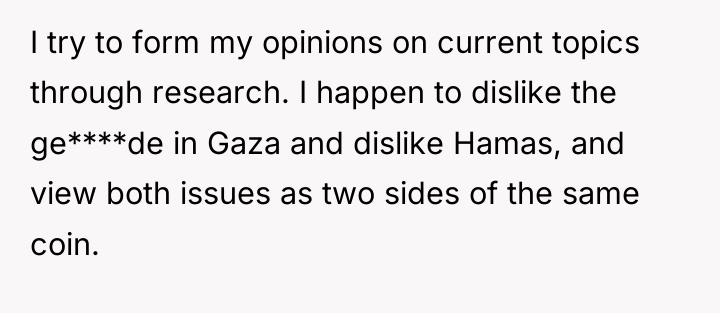 I try to form my opinions on current topics through...