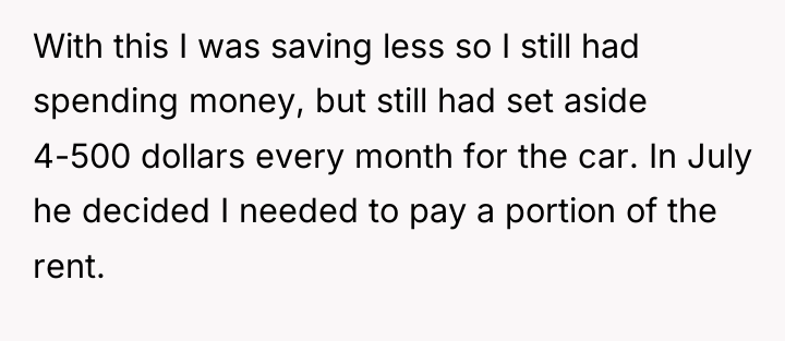 With this I was saving less so I still had...