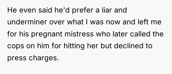 He even said he'd prefer a liar and underminer over...