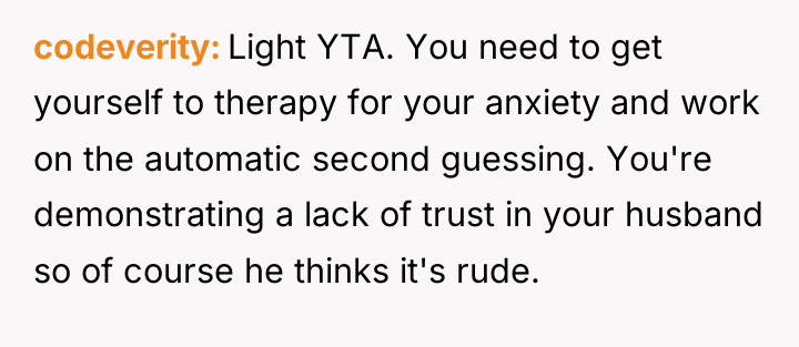 codeverity Light YTA. You need to get yourself to therapy...